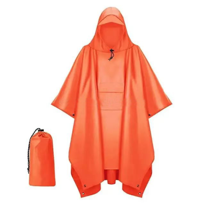 Camping Rain Poncho - Płaszcz przeciwdeszczowy wojskowy 3 w 1