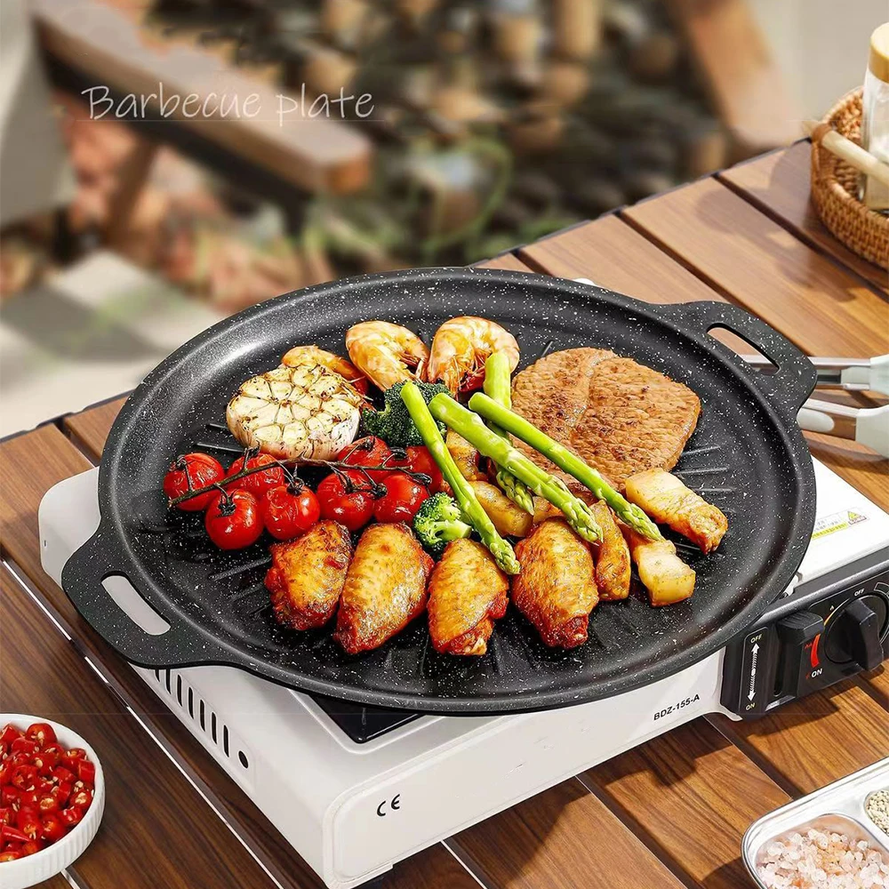 Kitchen Outdoor Camping - Patelnia grillowa 34 cm do użytku