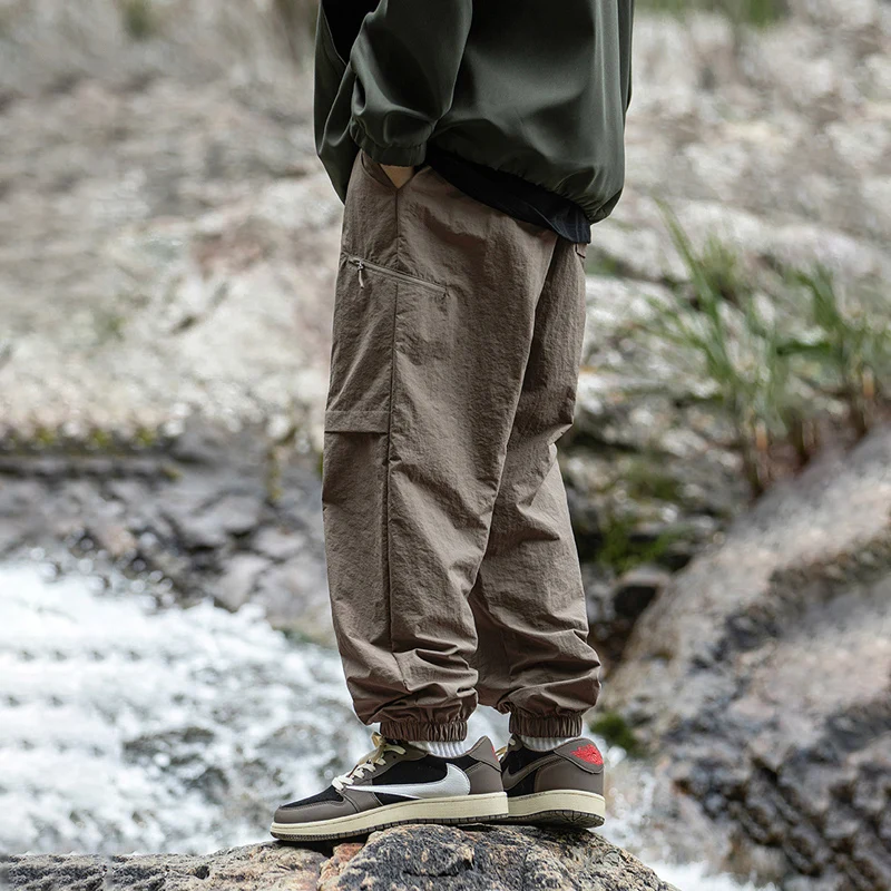 Outdoor Camping Brand - Spodnie cargo męskie TFETTERS, wodoodporne, na
