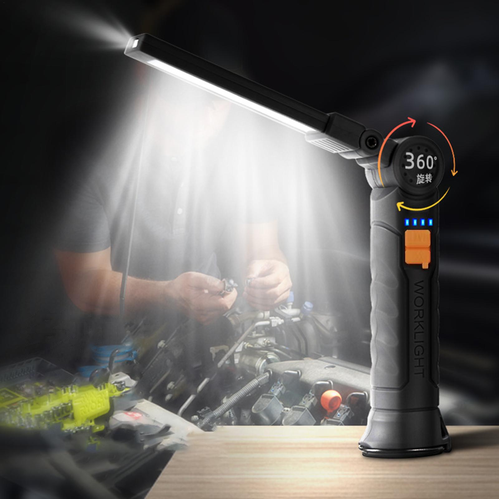 Outdoor Camping Jobs - Akumulatorowa latarka LED z magnesem i