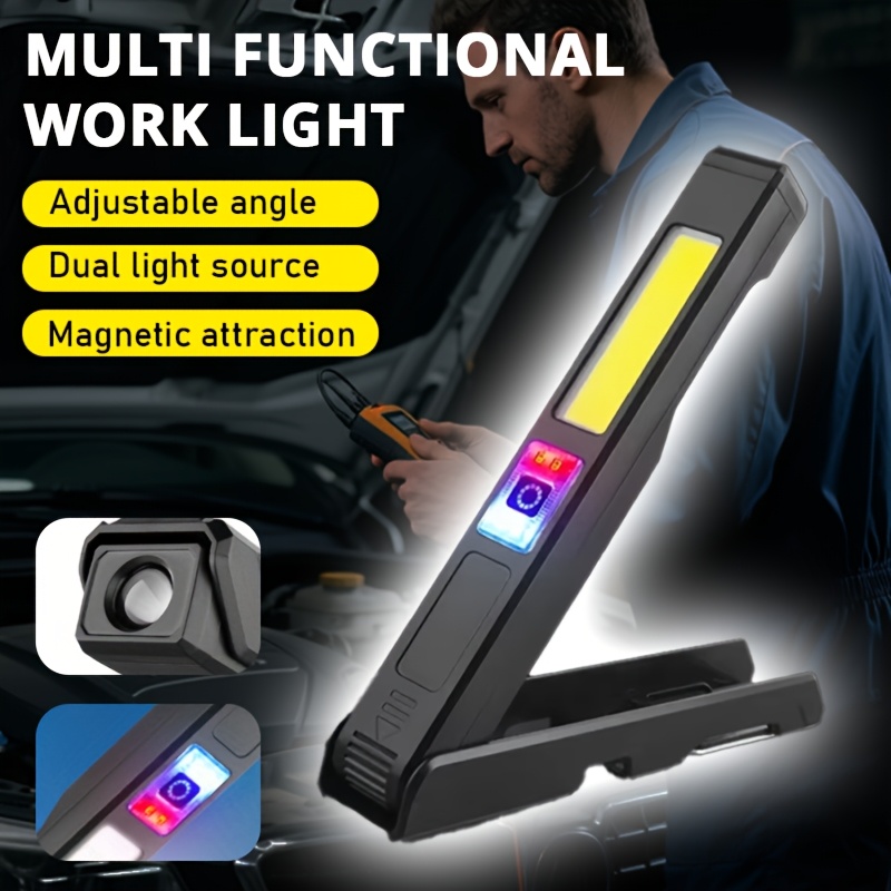 Outdoor Camping Jobs - Akumulatorowa latarka LED z magnesem i