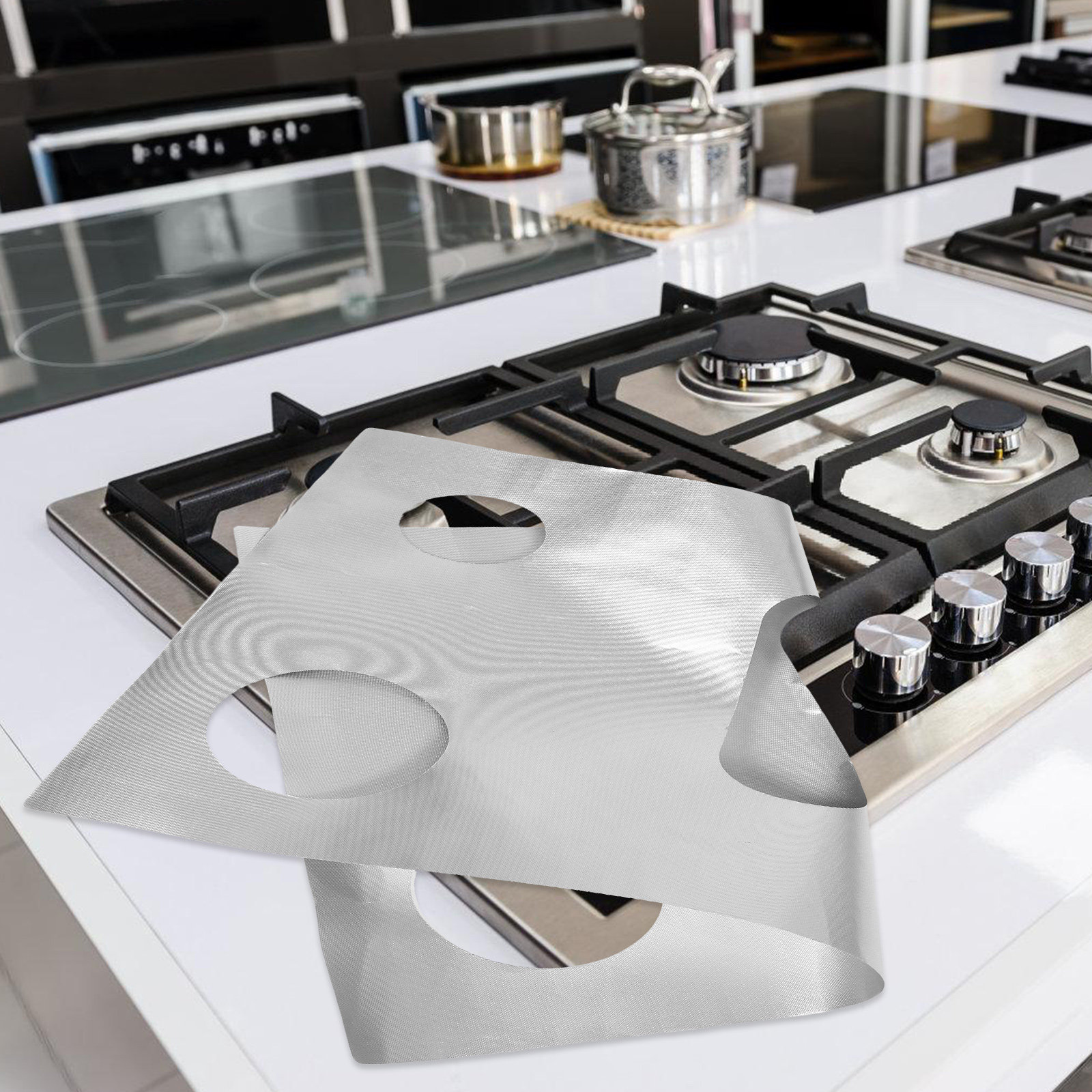 Kitchen Outdoor Camping - Ochraniacz palnika gazowego, odporny na ciepło,