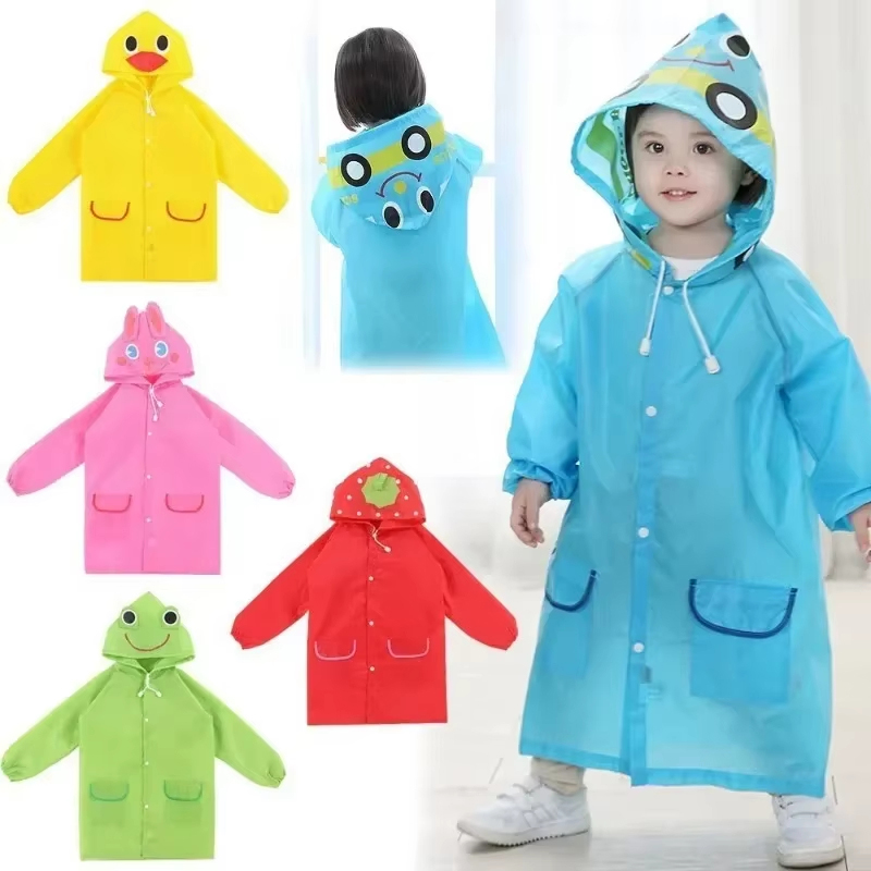 Camping Rain Poncho - Płaszcz przeciwdeszczowy dla dzieci Cartoon Animal