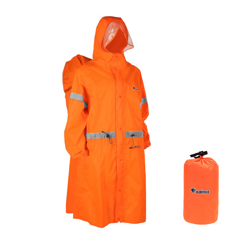 Camping Rain Poncho - Unisexowa Odblaskowa Torba Plecakowa na Wspinaczkę,