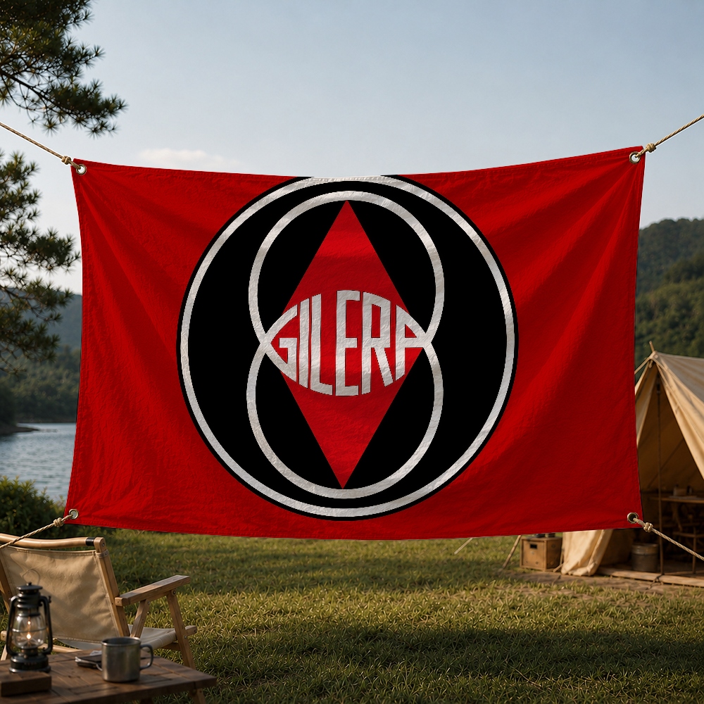 Flaga z logo marki G-Gilera Mo – Outdoor Camping Brand recenzja i cena