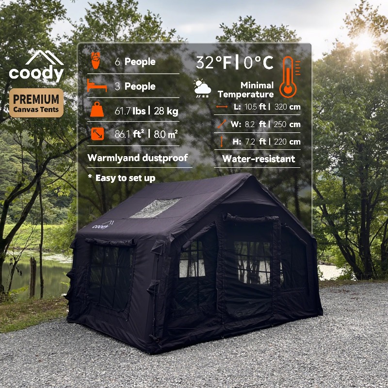 Namiot dmuchany YTYIN Coody 8. – Outdoor Camping Direct recenzja i cena