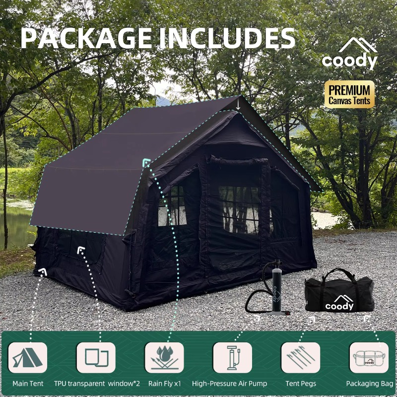 Namiot dmuchany YTYIN Coody 8. – Outdoor Camping Direct recenzja i cena