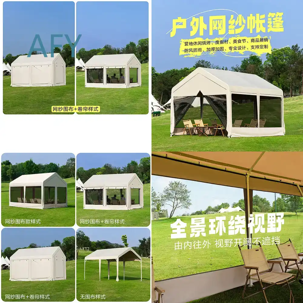 Oddychający namiot letni z per – Outdoor Camping Van Tent recenzja i cena