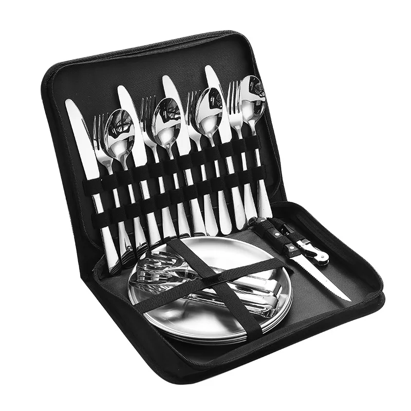 Zestaw przenośnych sztućców ze – Outdoor Camping Meals recenzja i cena