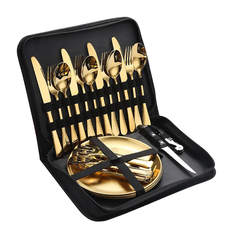 Zestaw przenośnych sztućców ze – Outdoor Camping Meals recenzja i cena