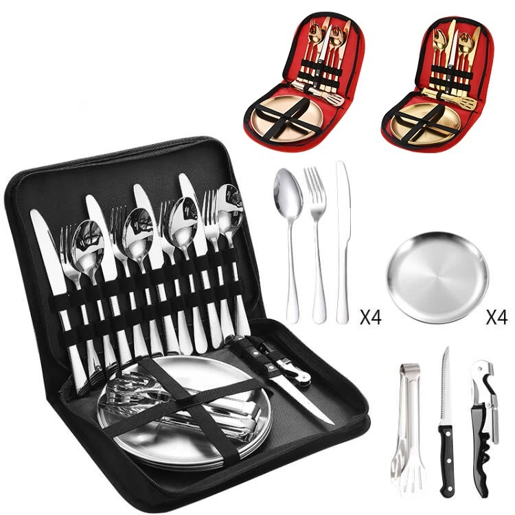 Zestaw przenośnych sztućców ze – Outdoor Camping Meals recenzja i cena