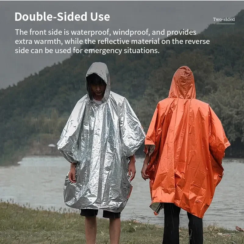 Aluminiowa, powlekana folią al – Camping Rain Poncho recenzja i cena