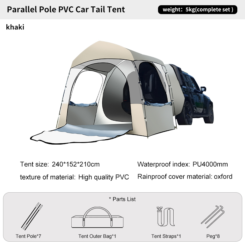 Namiot kempingowy dla 3 osób,  – Outdoor Camping Van Tent recenzja i cena