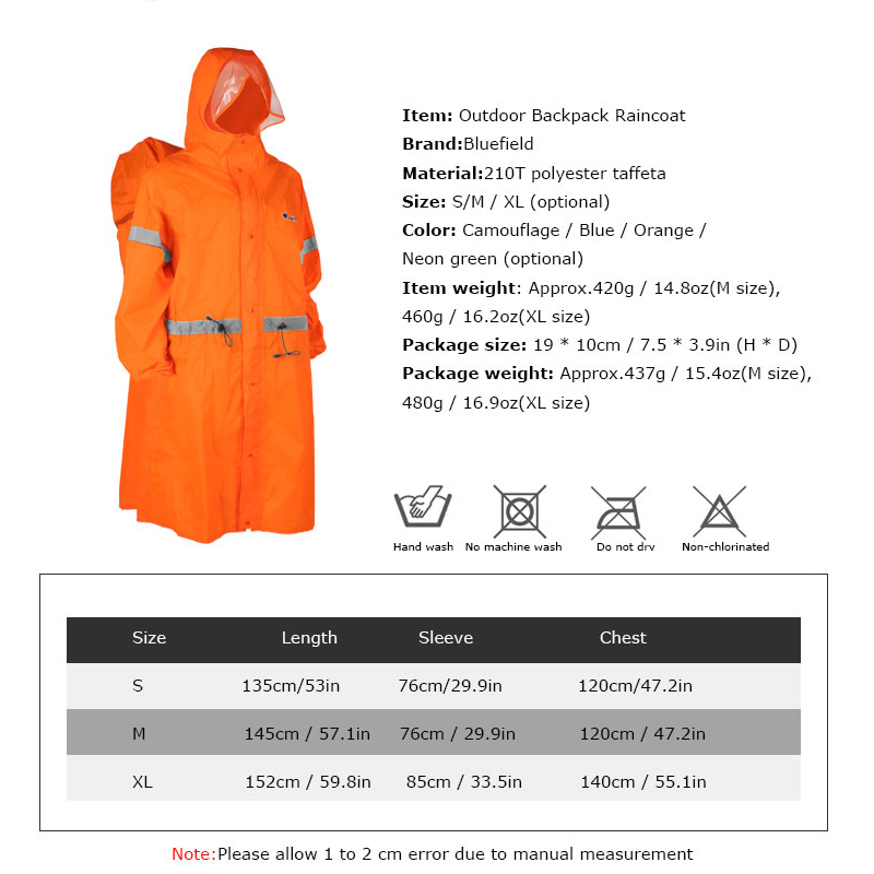 Unisexowa Odblaskowa Torba Ple – Camping Rain Poncho recenzja i cena
