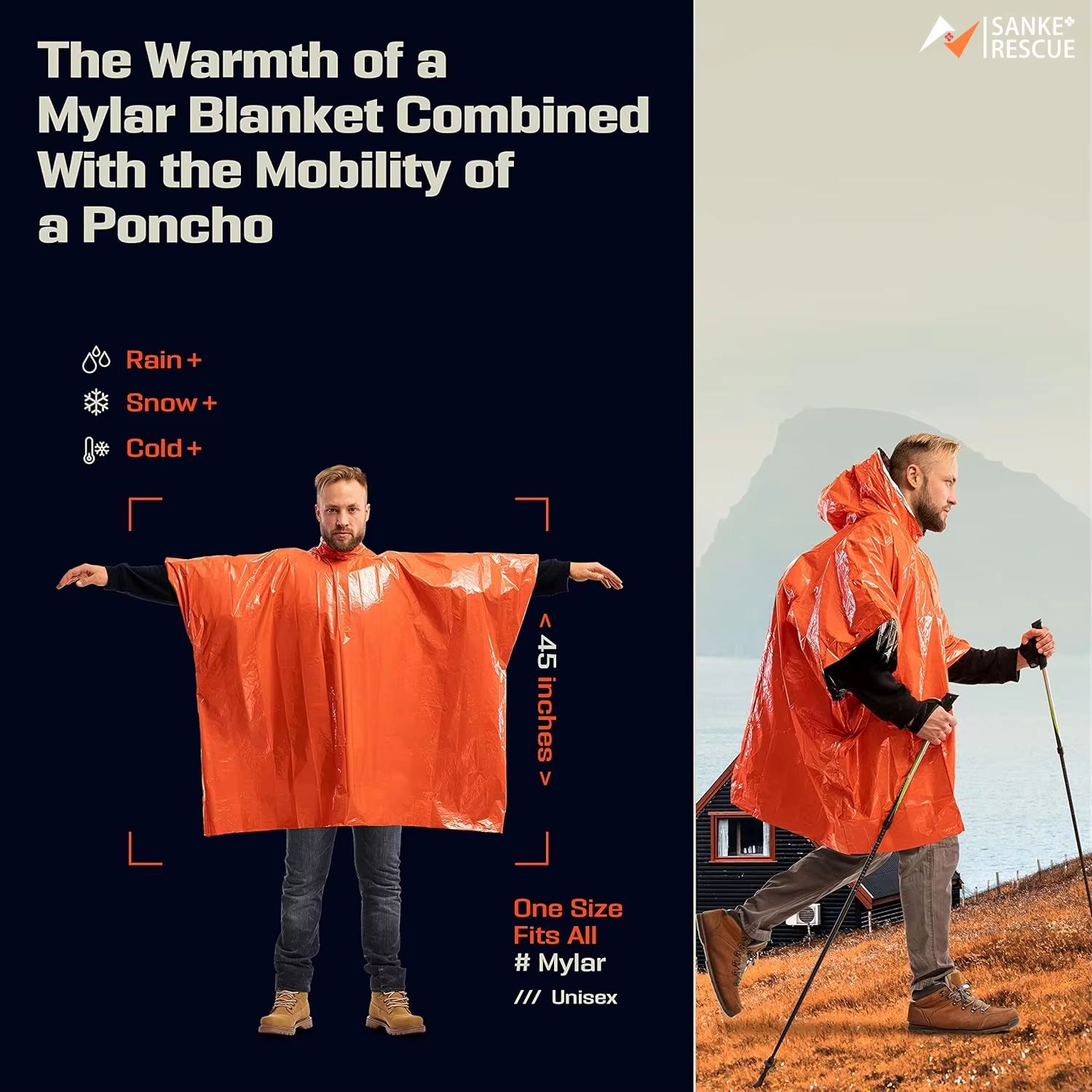 Awaryjne ponczo przeciwdeszczo – Camping Rain Poncho recenzja i cena