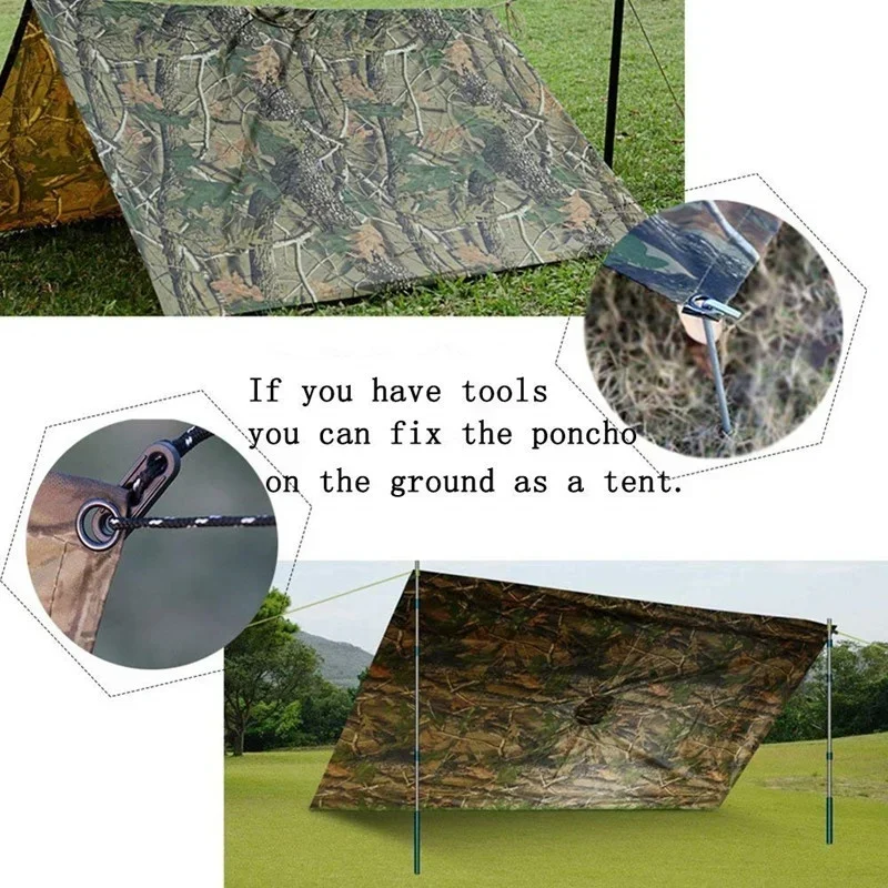 Wielofunkcyjny płaszcz przeciw – Camping Rain Poncho recenzja i cena
